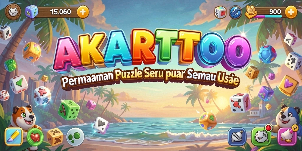 Tampilan gameplay seru dari AKARTOTO yang menantang.