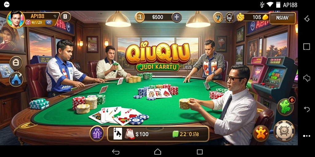 Tampilan gameplay QiuQiu yang menarik di API88.