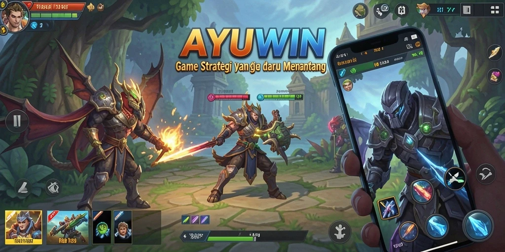 Tampilan gameplay AYUWIN yang seru dan strategis.