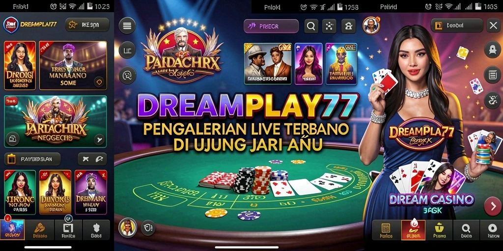 Tampilan menarik gameplay Live Casino yang mendebarkan.