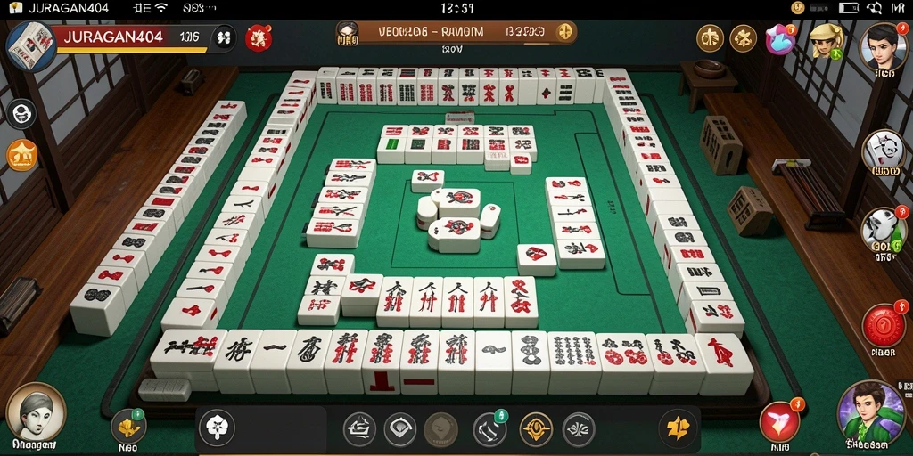 Tampilan gameplay Mahjong yang menarik dan seru