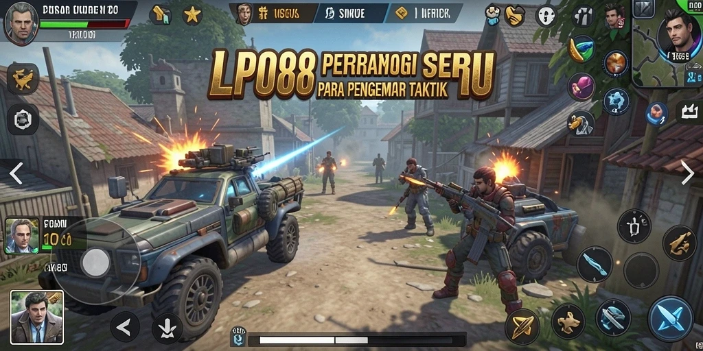 Screenshot LPO88 menampilkan aksi pertempuran strategis yang menegangkan.