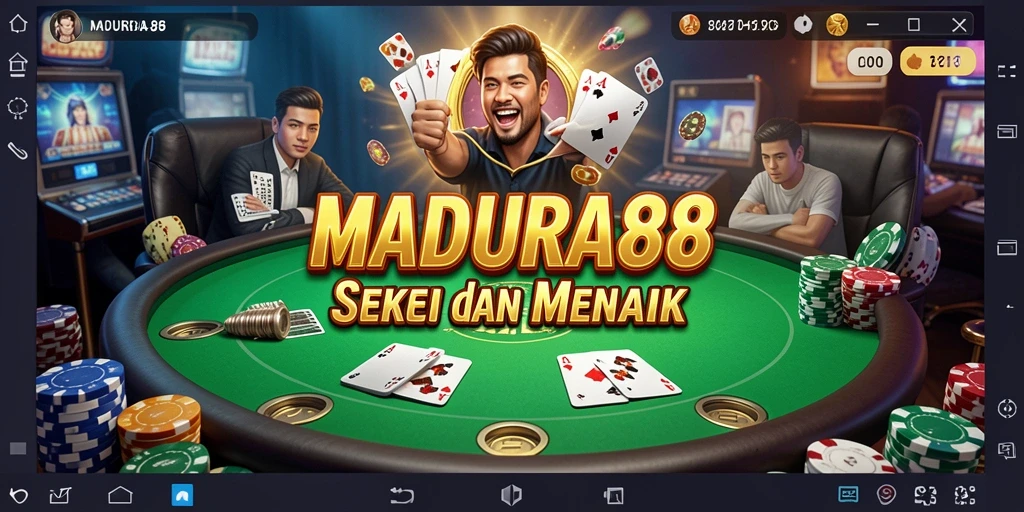 Tampilan menarik dan gameplay seru di MADURA88 Poker.