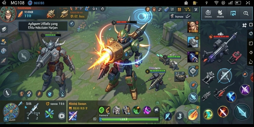 Tampilan antarmuka MG108 yang sederhana dan fungsional.