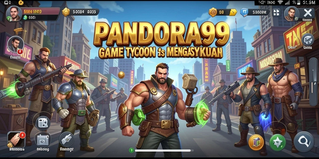 Screenshot gameplay PANDORA99 menampilkan suasana Tycoon yang mendebarkan.
