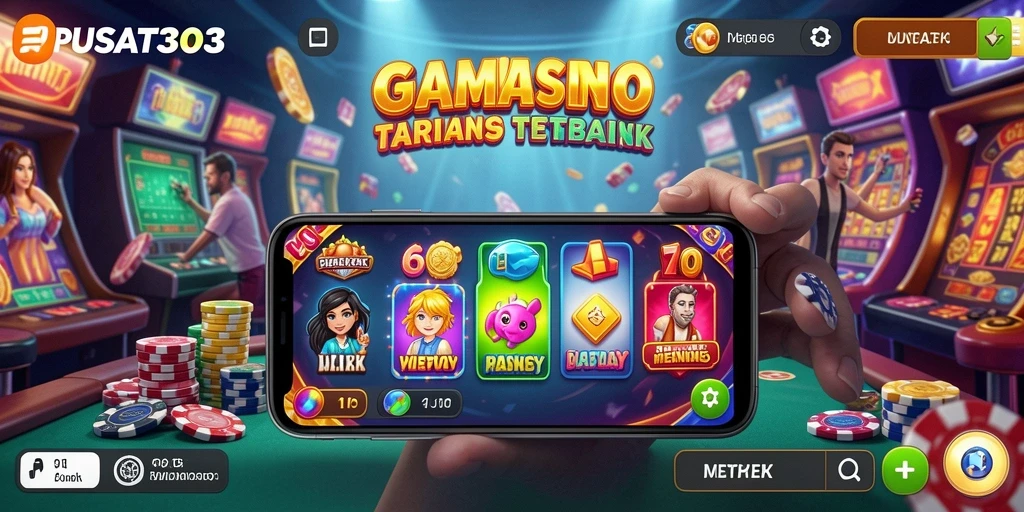 Tampilan permainan Kasino yang mengesankan di PUSAT303.