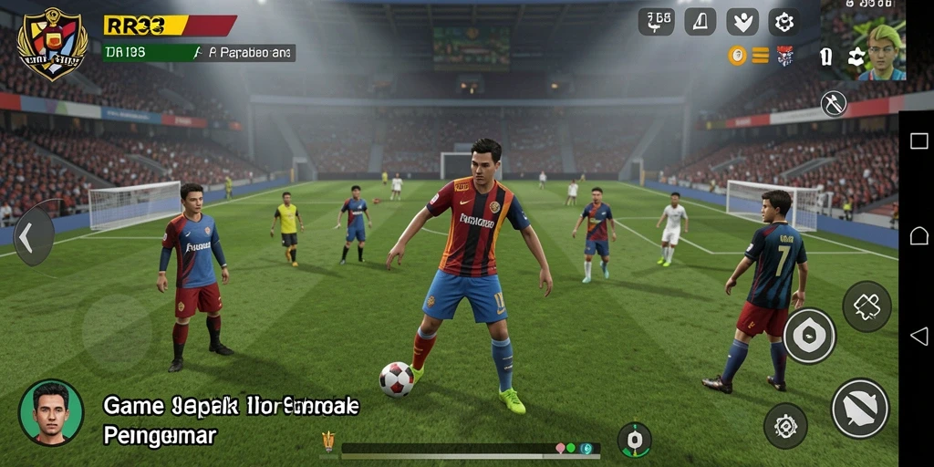 Tangkapan layar gameplay RR33 menampilkan aksi mendebarkan di lapangan.