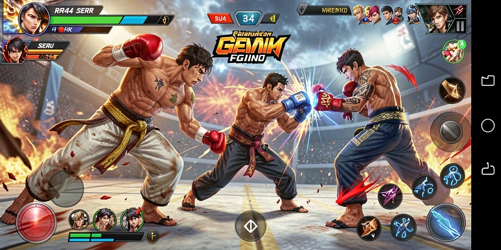 Tampilan gameplay RR44 yang mendebarkan dan penuh aksi.