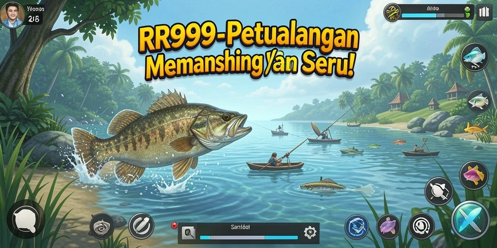 Screenshot gameplay RR999 yang menampilkan pengalaman memancing yang mengasyikkan.