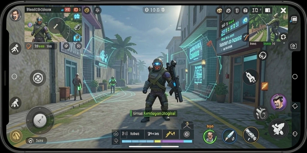 Screenshot utama <strong>S13</strong> menampilkan gameplay penuh aksi dan interaksi sosial.