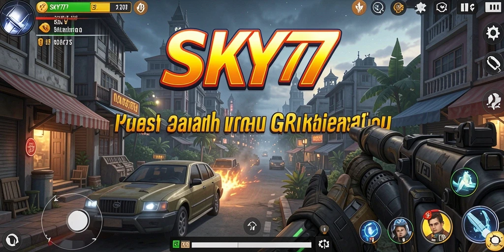 Screenshot utama dari SKY77 menampilkan aksi strategis yang mendebarkan.