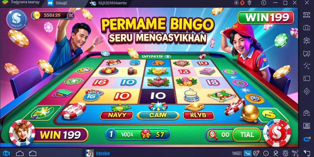 Tampilan gameplay Bingo yang seru di WIN199.