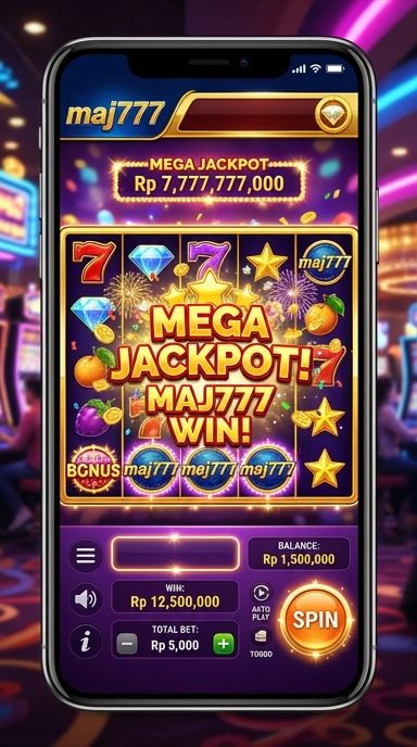 Tampilan antarmuka pengguna maj777 yang sederhana dan intuitif.